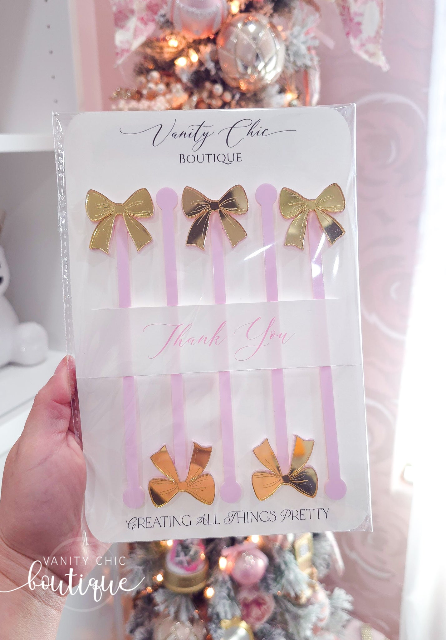 Coquette Bow Coffee Stirrers