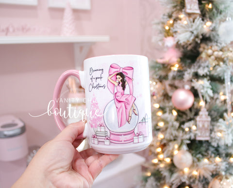 Dreaming of a Pink Christmas ( Shopping) Coffee Mug