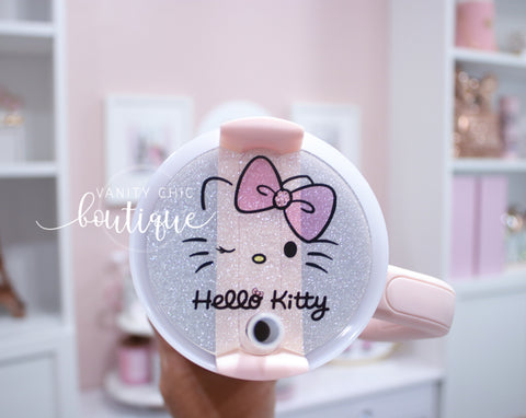 Glam Kitty Glitter Stanley Tag