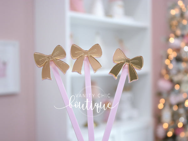 Coquette Bow Coffee Stirrers