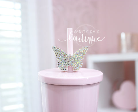 Glam Butterfly straw Topper