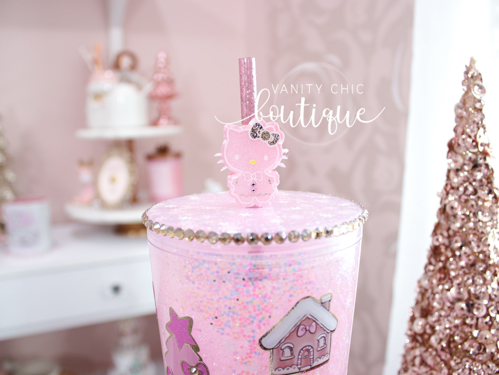 Gingerbread Straw Topper