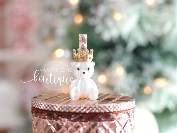 Polar Bear Princess Straw Topper