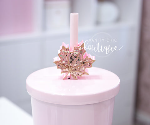 Maple Leaf Straw Topper