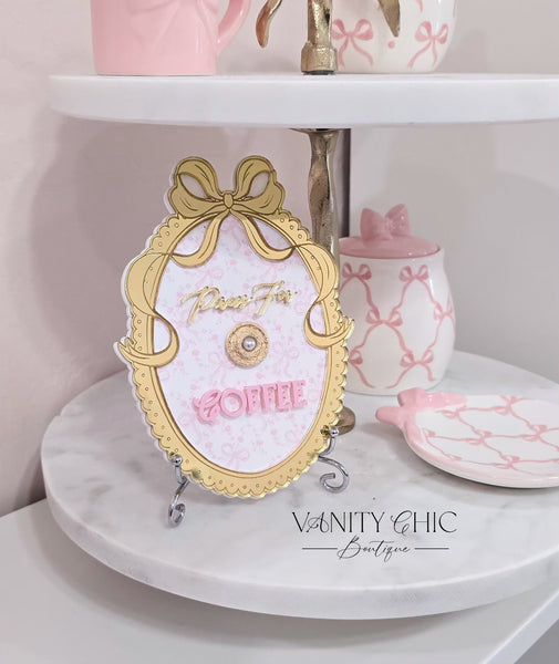 Press For Coffee Fancy Sign