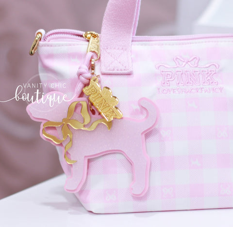 Pink Dog Bag Charm