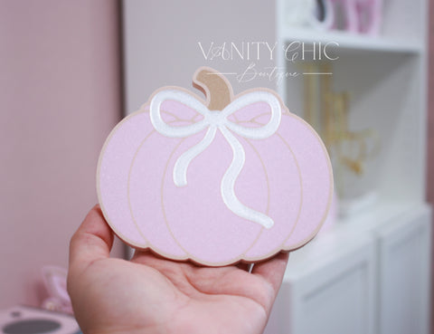 Coquette Pumpkin Coaster