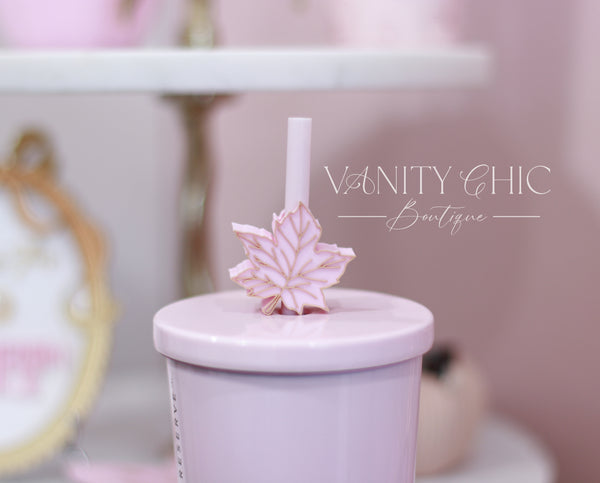 3D Maple Leaf Straw Topper