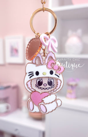 HK Labubu keychain Charm