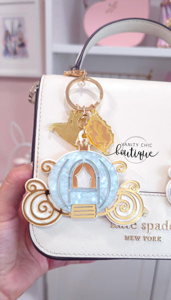 Princess Carraige Keychain/ Bag Charm