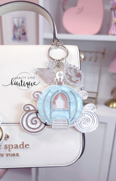 Princess Carraige Keychain/ Bag Charm