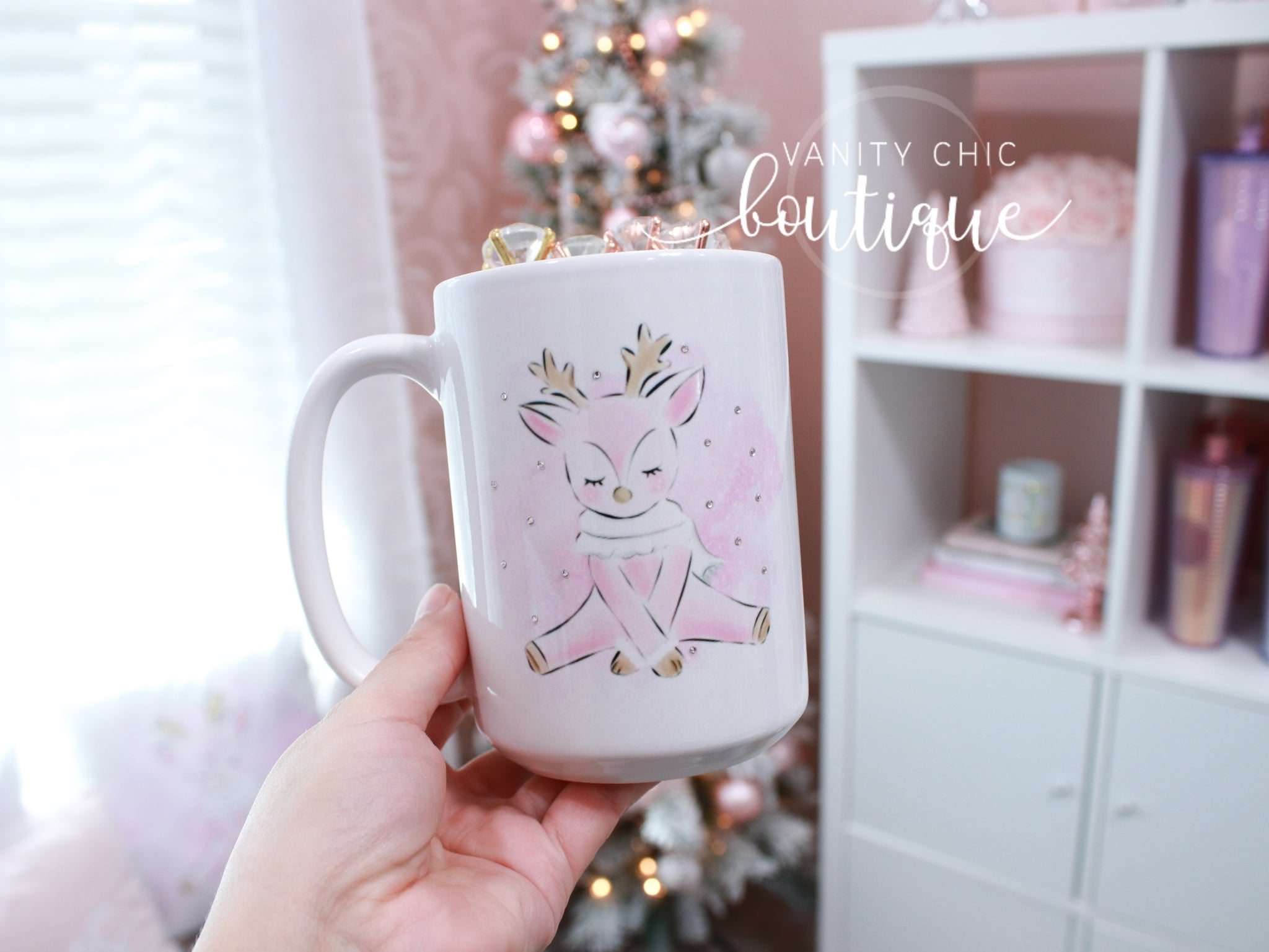 Pink Deer Mug